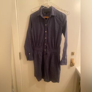 Banana Republic Blueish Purple Shirt Dress - Size 4